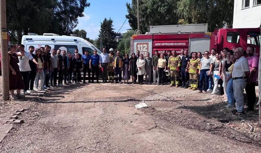 Defne İlçe Sağlık Müdürlüğü’nde yangın ve ilk müdahale eğitimi verildi