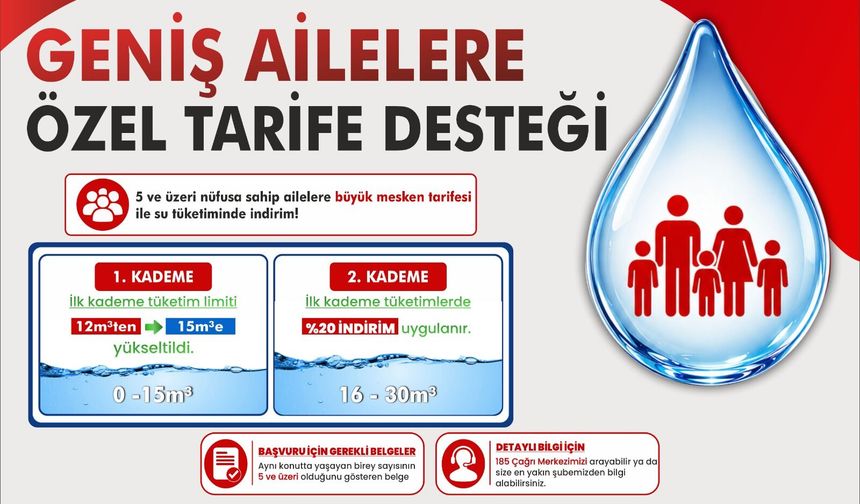 HATSU’dan 5 ve üzeri nüfusa sahip ailelere indirimli tarife