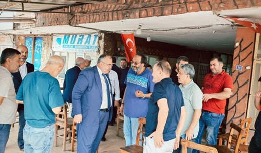 Çalışkan, Payas’ta şoför esnafının sorunlarını dinledi