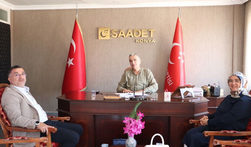 Saadet Partisi Payas İlçe Başkanlığı’ndan Konya İl Başkanlığı’na Ziyaret