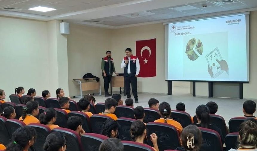 Öğrencilere gıda israfına karşı farkındalık eğitimi verildi