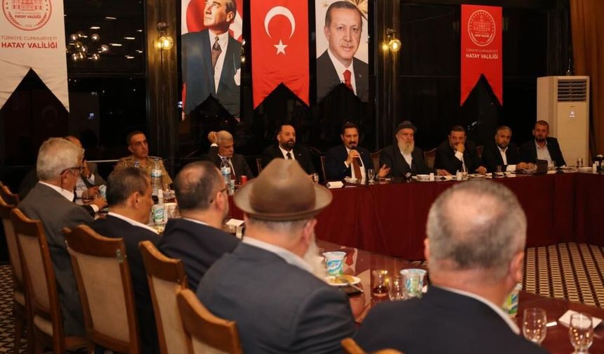 Vali Masatlı kanaat önderleriyle bir araya geldi