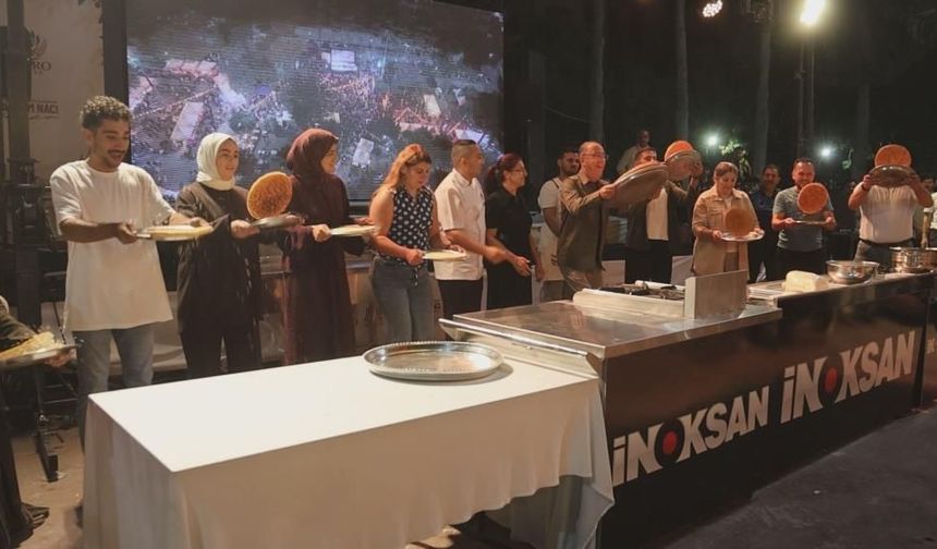 Gastronomi festivalinde künefe şovu