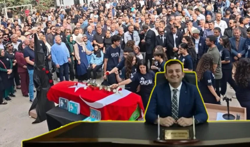 Kansere yenik düşen okul müdürü son yolculuğuna uğurlandı