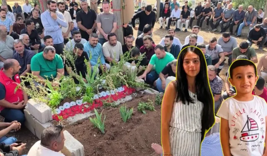 Batan gemide hayatını kaybeden 6 ve 12 yaşındaki kardeşler yan yana defnedildi